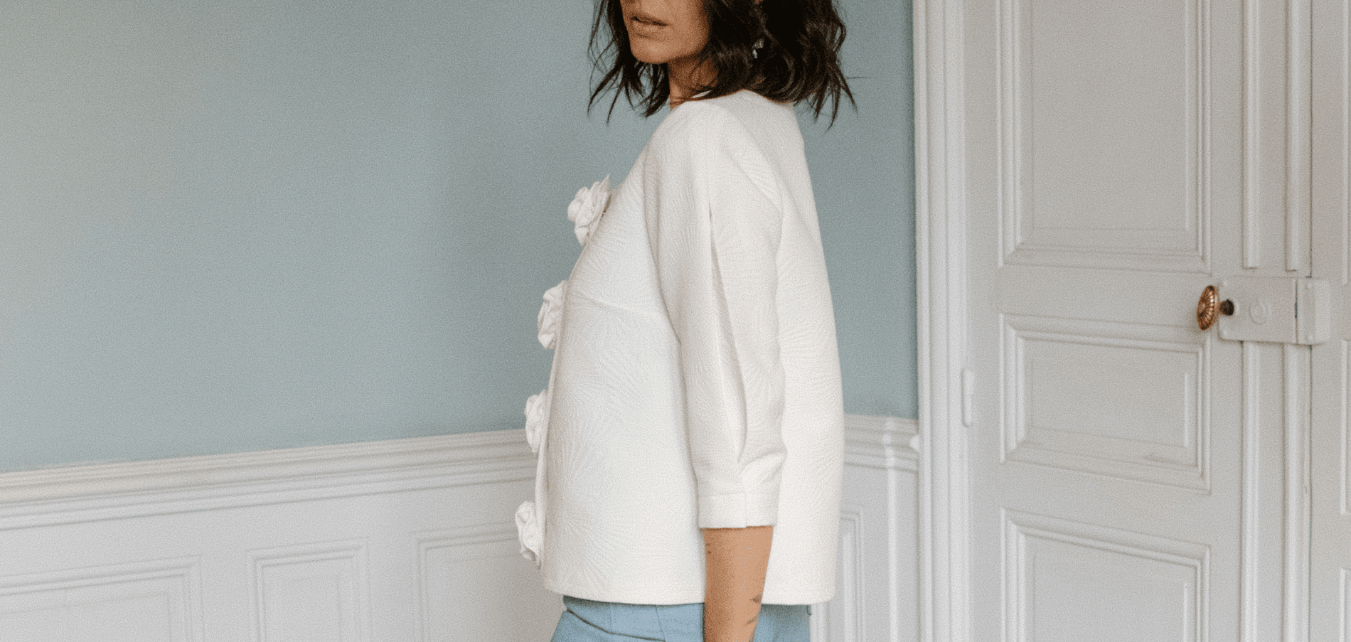 Hack gratuit du patron Niki : la robe/blouse devient une veste - Maison Fauve