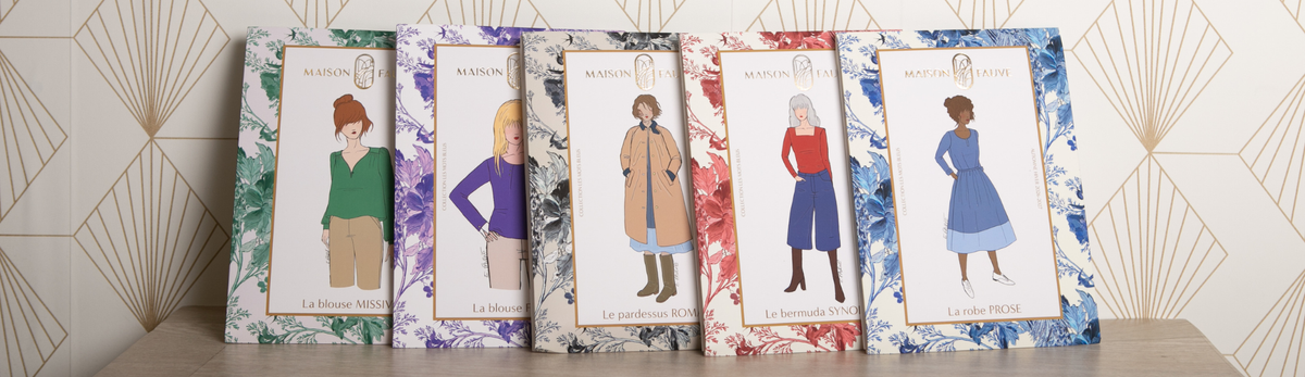 Pochettes de patrons de couture - Maison Fauve