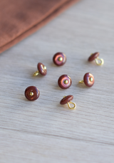 Bouton à queue Wink Marron Glacé 10 mm