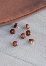 Bouton à queue Wink Marron Glacé 10 mm