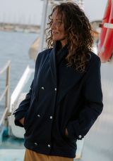 LAST PIECE OF 120cm - Woolen Coat Fabric Ink