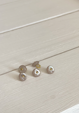 Wink Glossy Mother-of-pearl Sew-on Button 10mm - Various colours