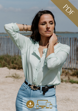 Bellini Blouse Sewing Pattern / PDF (A4, A3, A0, US Letter) - Frames, Layers by Size, Video Projection