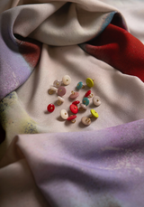 Tissu crêpe de viscose imprimée Graffiti - 2 coloris