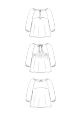 Hespéride blouse sewing pattern - Pouch pattern
