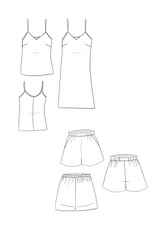 Blush Songe pajamas pattern - Pocket pattern