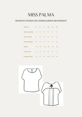 Miss Palma girls' top sewing pattern / PDF (A4, A3, A0, US Letter) - Frames, Layers by Size, Video projection