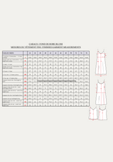 Sewing pattern camisole, Blush dress base / PDF (A4, A3, A0, US Letter) - Frames, Layers by Size, Video projection