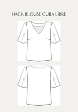 Complément PDF gratuit Blouse Cuba Libre / PDF (A4, A3, A0, US Letter) - Cadres, Calques par Taille, Vidéoprojection