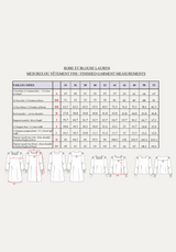 Sewing pattern dress, blouse Lauren / PDF (A4, A3, A0, US Letter) - Frames, Layers by Size, Video projection