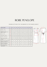 Patron couture robe Pénélope / PDF (A4, A3, A0, US Letter) - Cadres, Calques par Taille, Vidéoprojection