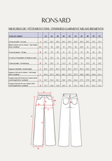 Ronsard pants sewing pattern - Pocket pattern