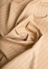 Tissu jacquard de coton Parade Camel