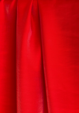 Coupon 200cm Tissu sergé lyocell lamé - Rouge Passion