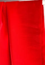 Coupon 200cm Tissu sergé lyocell lamé - Rouge Passion