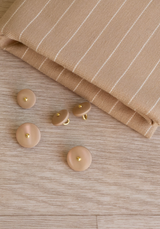 Tissu jacquard de coton Parade Camel