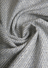 Tissu tweed léger - Ecru ou Bleu Gris