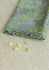 Tissu popeline de viscose imprimée Panache - Gris Sulfure ou Mauve