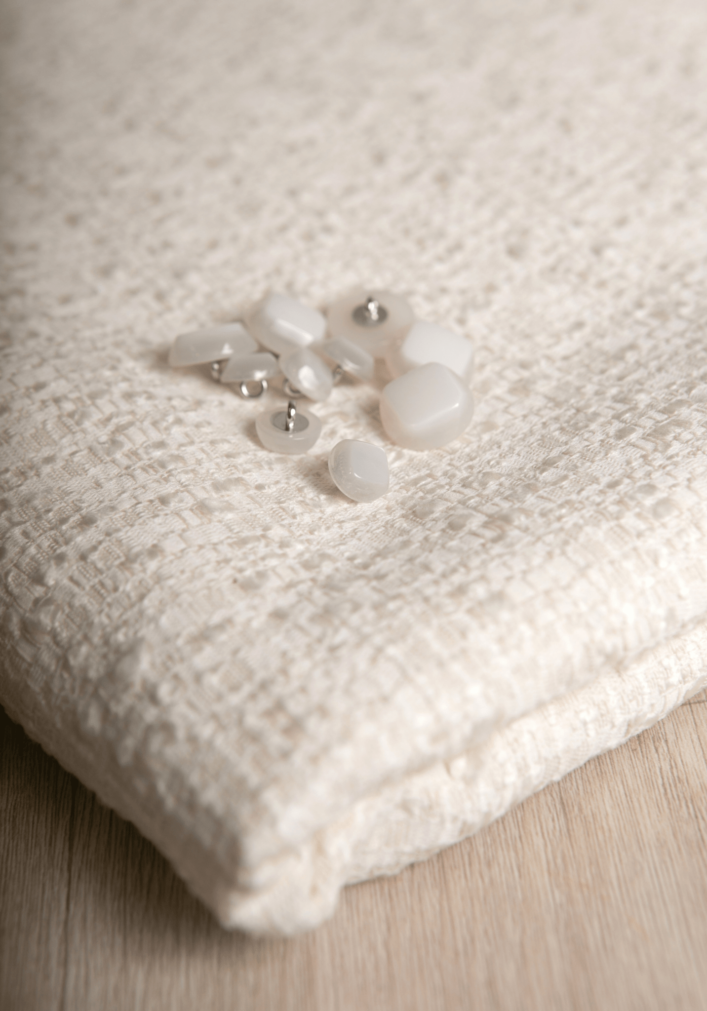 Bouton blanc cassé Candy - 12 ou 18 mm - Maison Fauve
