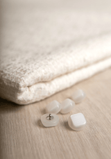 Bouton blanc cassé Candy - 12 ou 18 mm - Maison Fauve