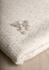 Bouton blanc cassé Candy - 12 ou 18 mm