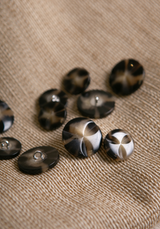Tortoiseshell Flower Button - 18 or 22 mm