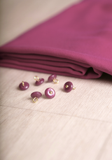 Bouton à coudre en nacre Wink Glossy 10 mm - Plusieurs couleurs