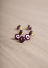 Bouton à queue Wink Prune 10 mm