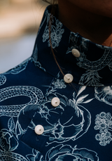 Bouton à queue Wink Mat Écru