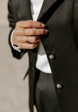 Bouton bijoux or clair