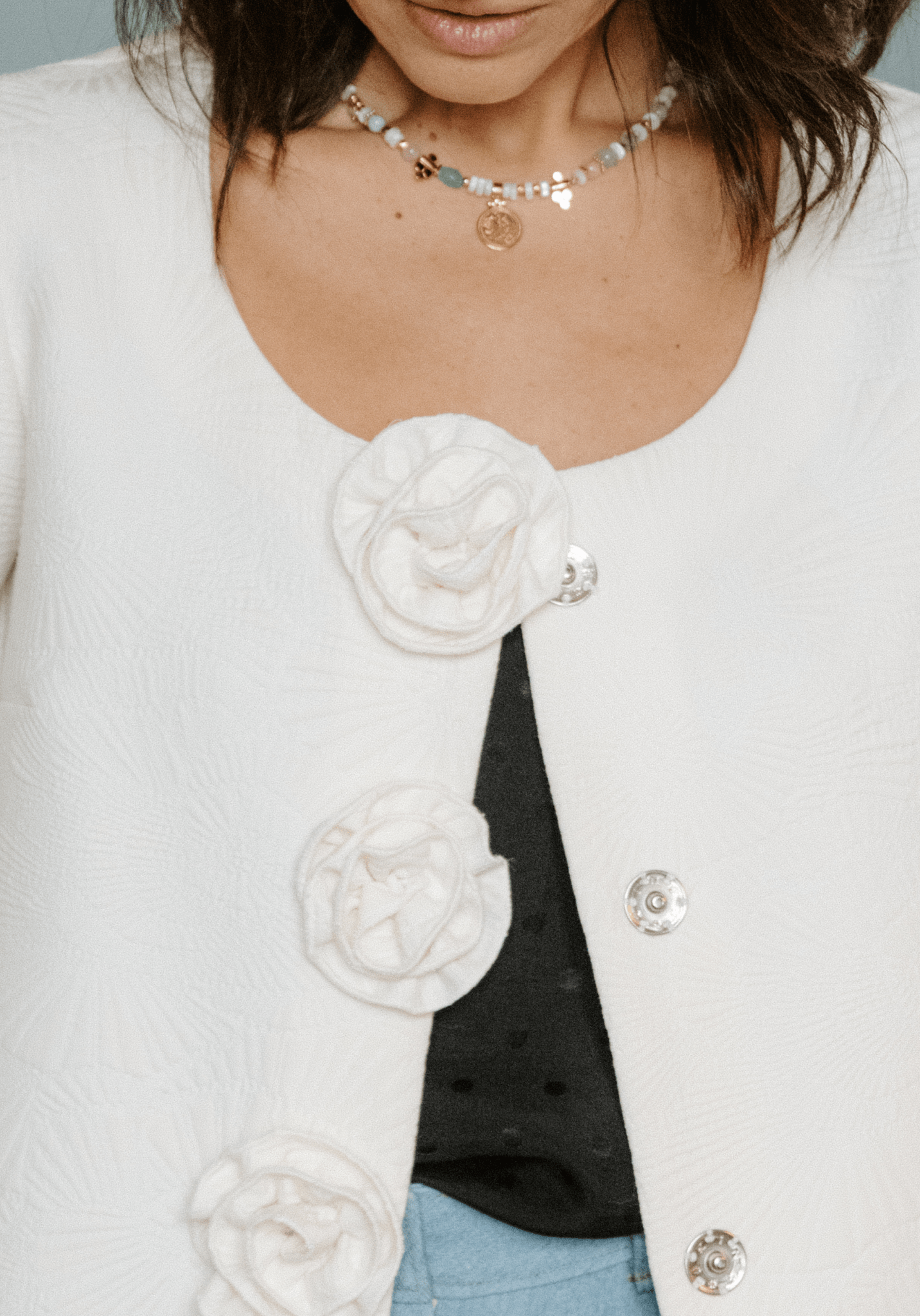 Boutons pression à coudre Bohin – 21 mm (Argent) – lot de 4 - Maison Fauve