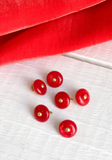 Bouton à queue Wink Rouge Passion Flamenco 10 mm