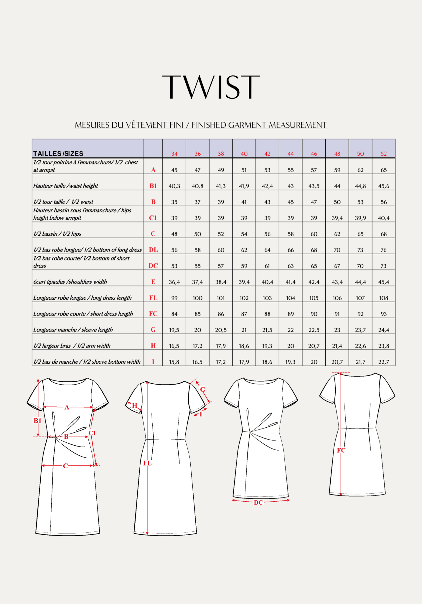 Box Couture - La Robe Drapée Twist - Maison Fauve
