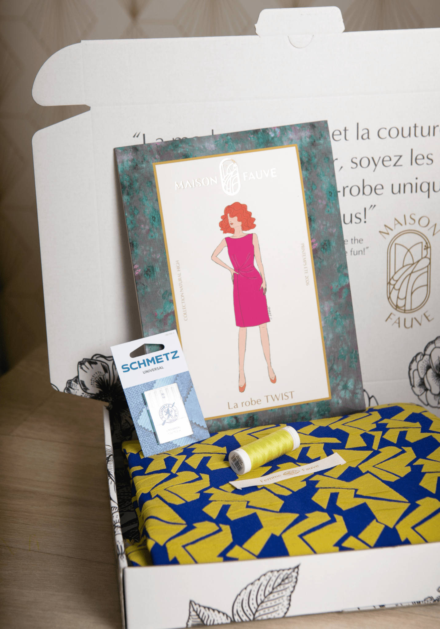 Box Couture - La Robe Drapée Twist - Maison Fauve
