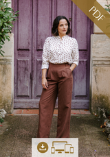 Patron couture pantalon Brooklyn / PDF (A4, A3, A0, US Letter) - Cadres, Calques par Taille, Vidéoprojection