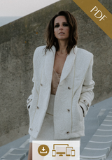 Patron couture manteau Cliff / PDF (A4, A3, A0, US Letter) - Cadres, Calques par Taille, Vidéoprojection