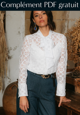 Free PDF supplement for Peninsula blouse design / PDF (A4, A3, A0, US Letter) - Frames, Layers by Size, Video Projection