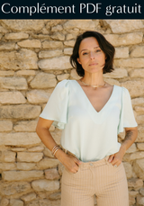 Complément PDF gratuit Blouse Cuba Libre / PDF (A4, A3, A0, US Letter) - Cadres, Calques par Taille, Vidéoprojection