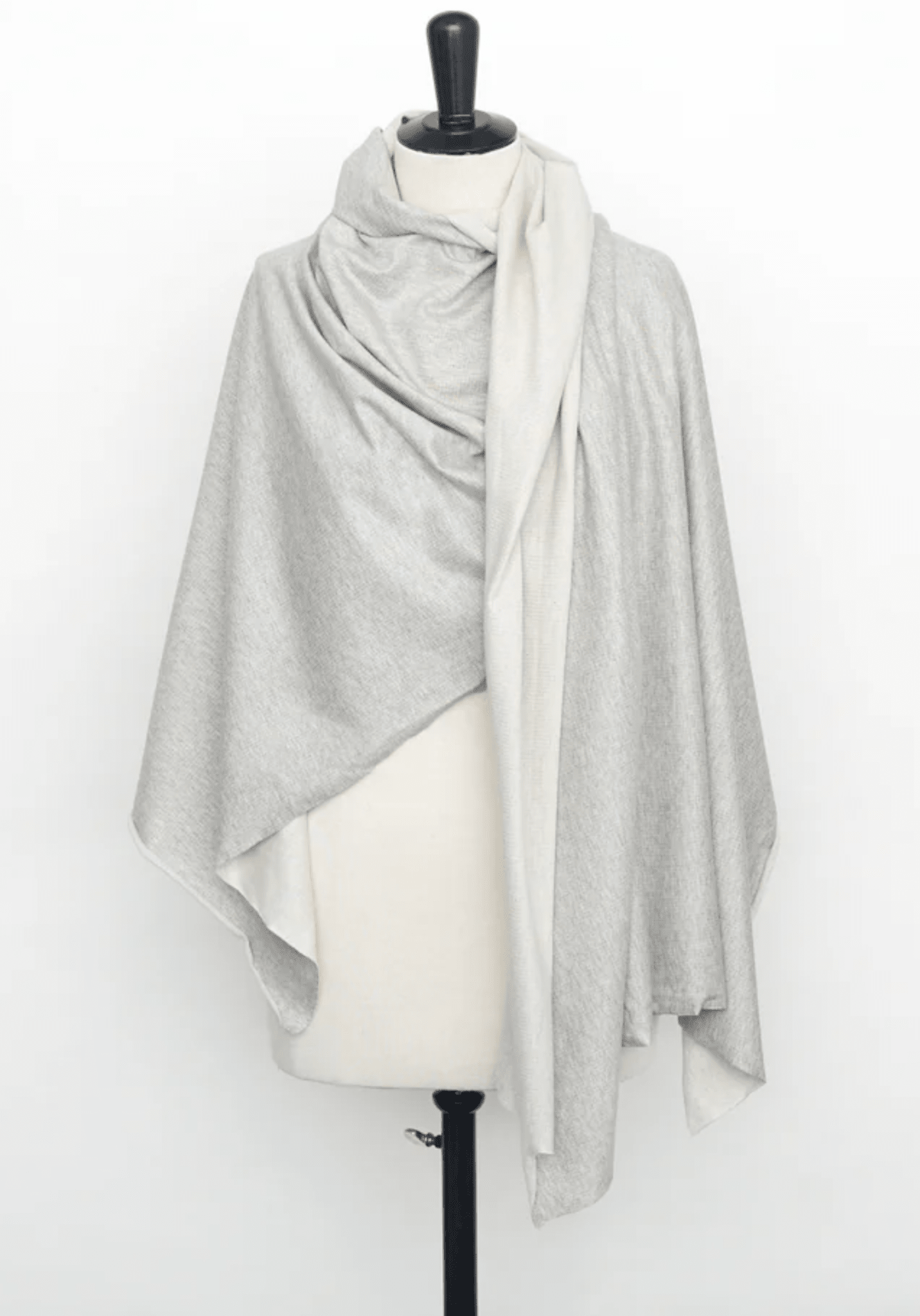 COUPON 130 cm - Tissu sweat léger Jersey gris - Felpa - Maison Fauve