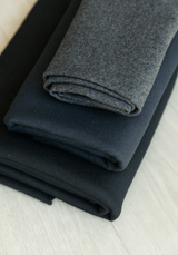 COUPON 210 cm - Tissu lainage manteaux Encre - Maison Fauve