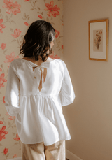 COUPON 250 cm - Tissu tencel uni blanc - Maison Fauve