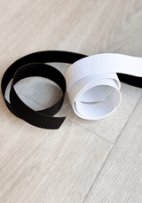 Élastique maille bracelet largeur 30 mm - Vendu par centimètre - Blanc ou Noir - Maison Fauve
