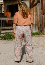 Tissu gabardine de coton imprimée Ghost Flower - Plusieurs coloris