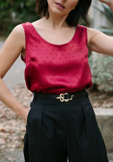 Lucente polka dot jacquard fabric - Various colors