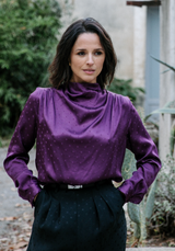 Lucente polka dot jacquard fabric - Various colors