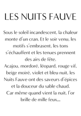 Le Lookbook de la capsule LES NUITS FAUVE - Maison Fauve