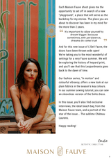 L'Œil Fauve Magazine - Number 7 - Summer 2023 (English version) - Maison Fauve
