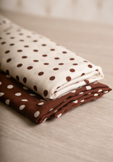 Tissu popeline de viscose imprimée Lunares - Plusieurs coloris