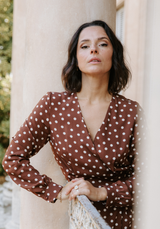 Tissu popeline de viscose imprimée Lunares - Plusieurs coloris