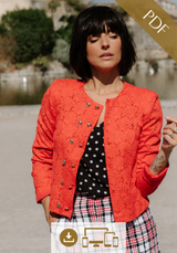 Patron couture veste Metropolis / PDF (A4, A3, A0, US Letter) - Cadres, Calques par Taille, Vidéoprojection